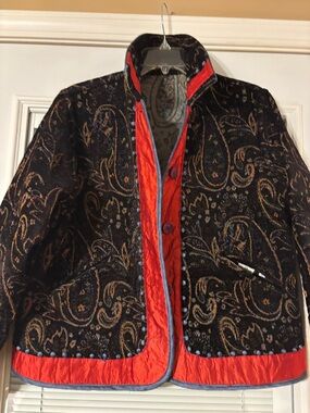 Parsley & Sage Multicolor reversible Woven Jacket